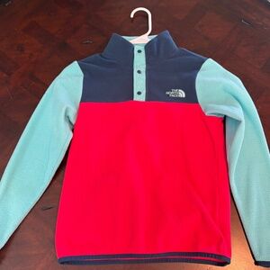 Kids North Face 3/4 Fleece sweatshirt